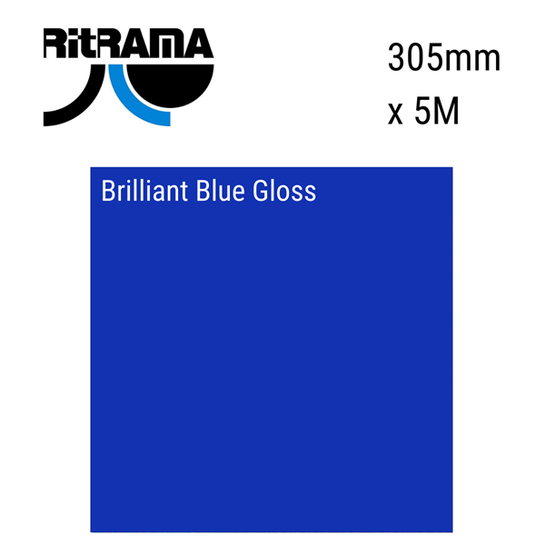 Brilliant Blue Gloss Vinyl 305mm x 5M