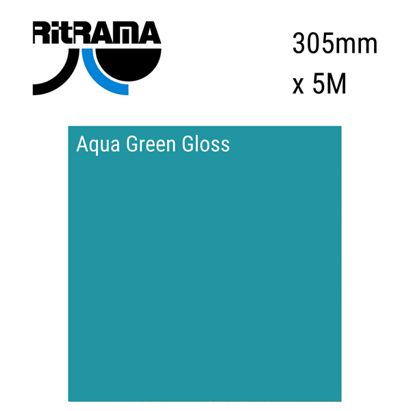 Aqua Green Gloss Vinyl 305mm x 5M