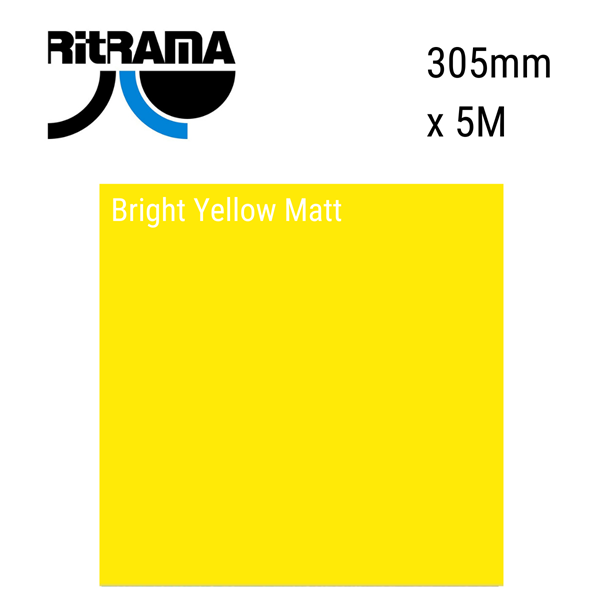 Bright Yellow Matt Vinyl 305mm x 5M
