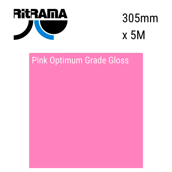 Pink Optimum Grade Gloss Vinyl 305mm x 5M