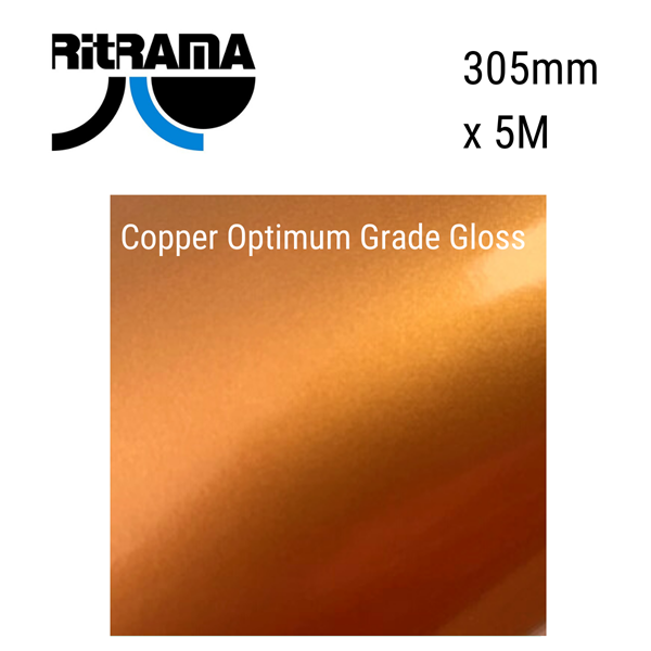 Copper Optimum Grade Gloss Vinyl 305mm x 5M