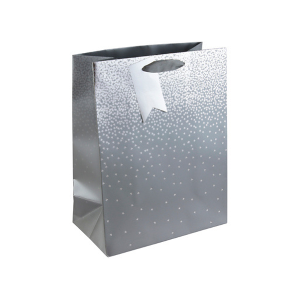 Silver Ombre Large Gift Bag 6pk