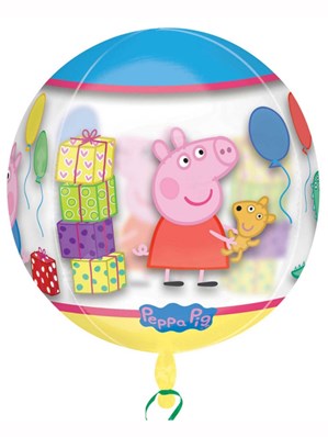 Peppa Pig Clear Orbz 16" Foil Balloon