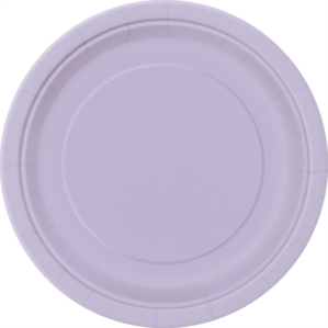 Lavender 7" Round Paper Plates 8pk