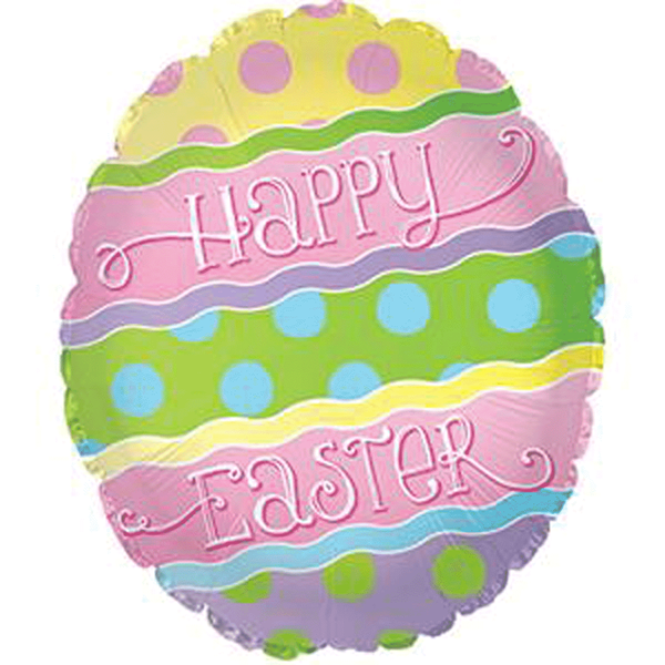 Happy Easter Pastel Easter Egg 20" Foil Balloon (Loose)