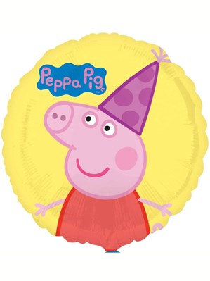 Peppa Pig Birthday 18" Round Foil Balloon
