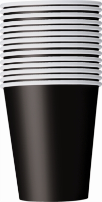 Value Pack Midnight Black 9oz Paper Cups 14pk