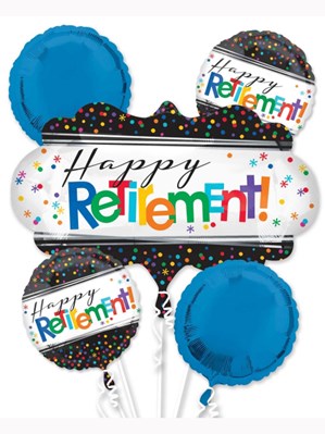 Happy Retirement Foil Balloon Bouquet