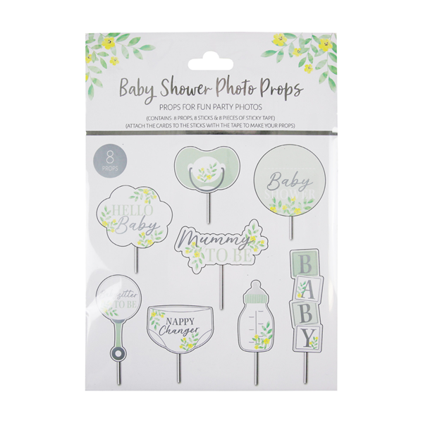Baby Shower Photo Props 8pk