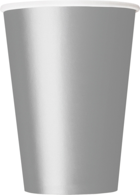 Silver 12oz Large Paper Cups 10pk