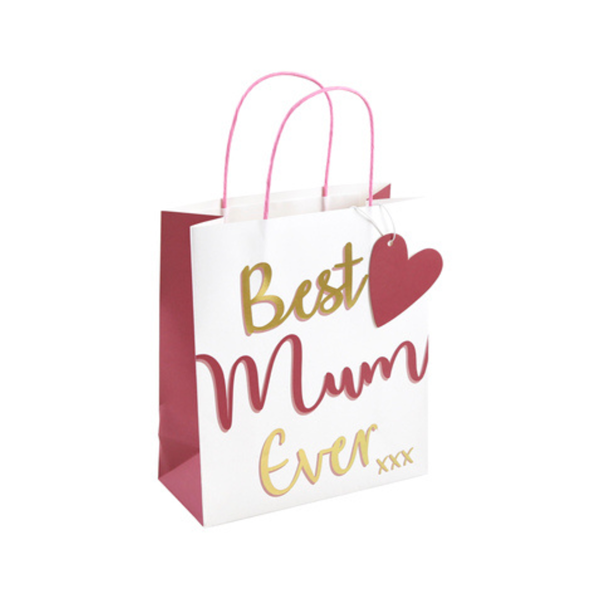 Mother's Day Best Mum Ever Medium Gift Bags 12pk