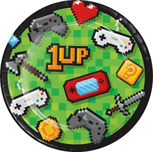 Gaming Party 19cm Paper Plates 8pk