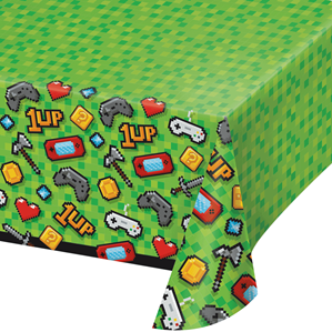 Gaming Party Reusable Plastic Tablecover