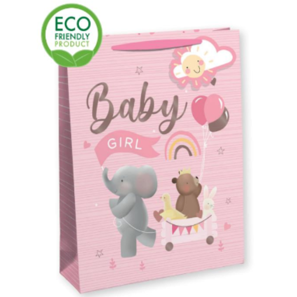 Baby Girl X-Large Gift Bag 6pk