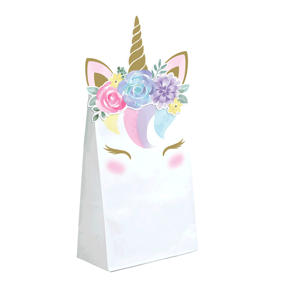 Unicorn Baby Paper Treat Bags 8pk