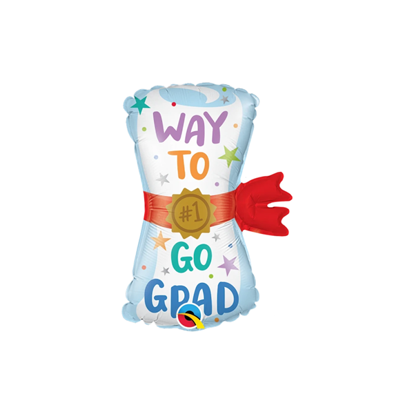 NEW Way To Go Grad 14" MIni Foil Balloon