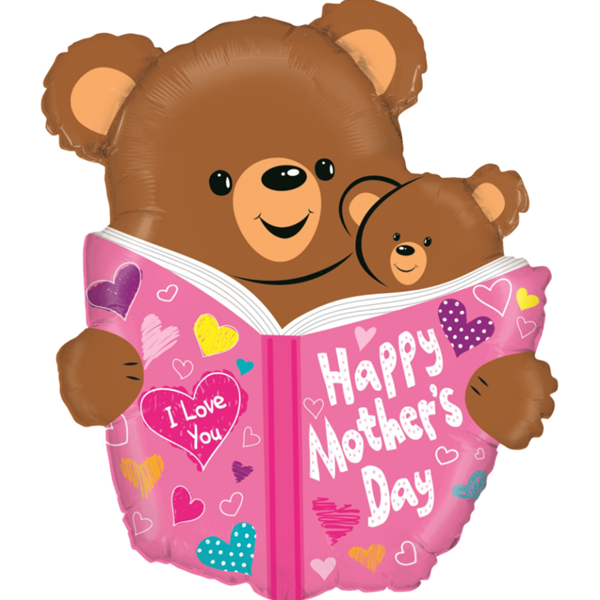 Happy Mother's Day Mother Bear 28" Large Foil Balloon