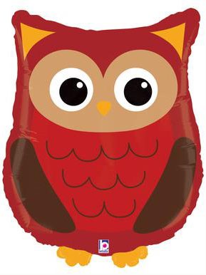 Woodland Critters Owl 26" Supershape Foil Balloon