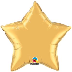 Metallic Gold 20" Star Foil Balloon Pkgd