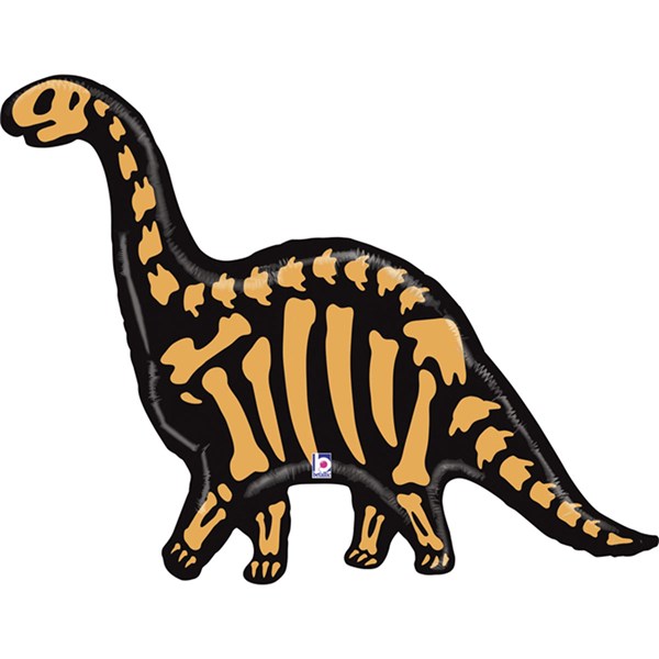 Brontosaurus Dinosaur Skeleton 50" Foil Balloon