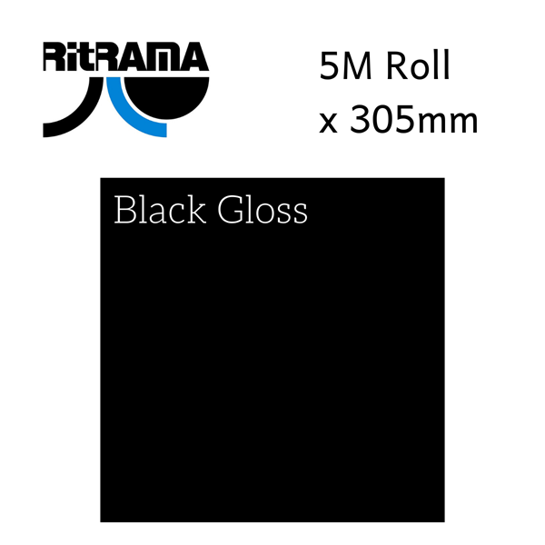 Ritrama Black Gloss Vinyl 305mm x 5M