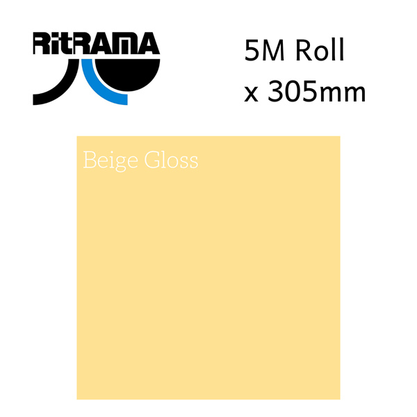 Ritrama Beige Gloss Vinyl 305mm x 5M