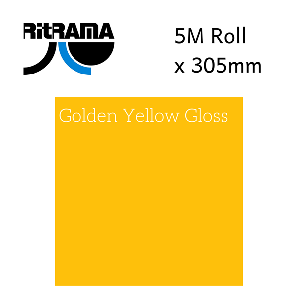 Ritrama Golden Yellow Gloss Vinyl 305mm x 5M