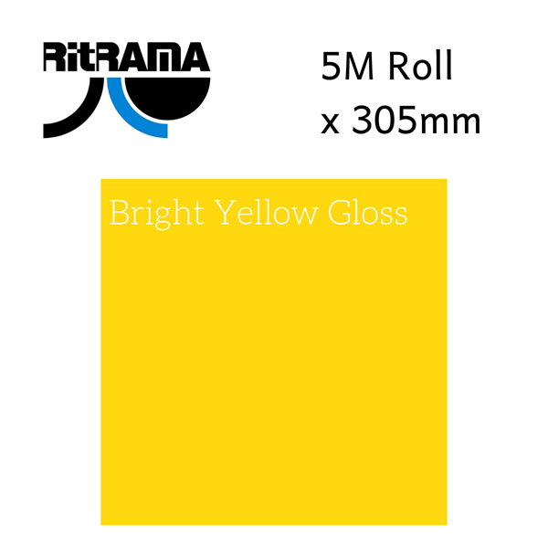 Ritrama Bright Yellow Gloss Vinyl 305mm x 5M