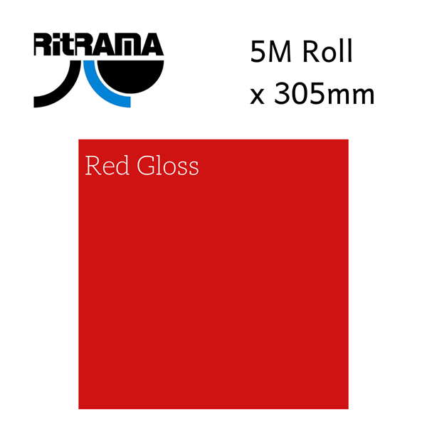 Ritrama Red Gloss Vinyl 305mm x 5M