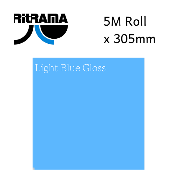 Ritrama Light Blue Gloss Vinyl 305mm x 5M