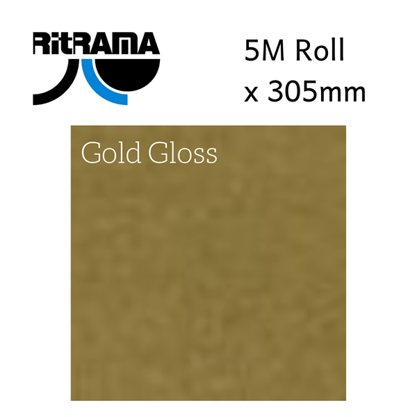 Ritrama Gold Gloss Vinyl 305mm x 5M