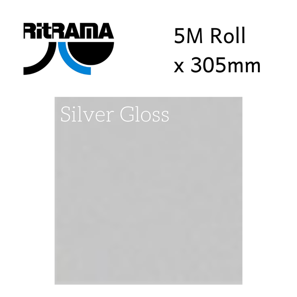 Ritrama Silver Gloss Vinyl 305mm x 5M