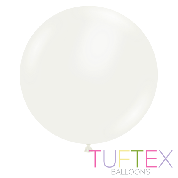 Tuftex Standard White 36" Latex Balloons 2pk