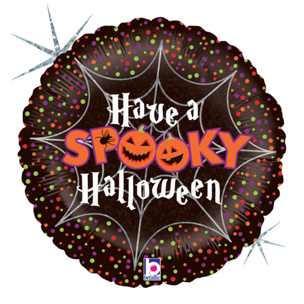 Holographic Spooky Halloween 18" Foil Balloon