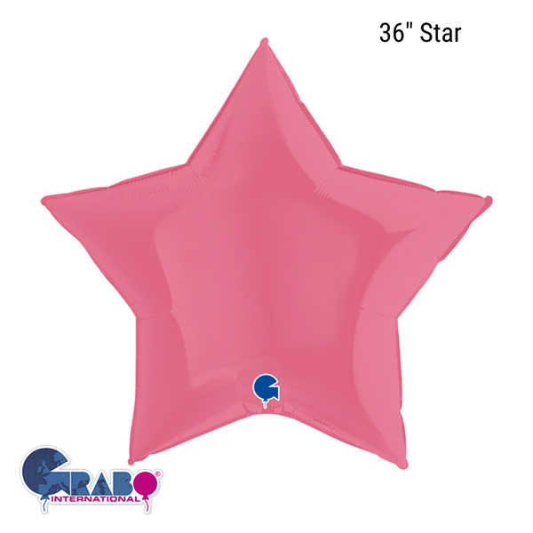 Grabo Bubblegum Star 36" Foil Balloon