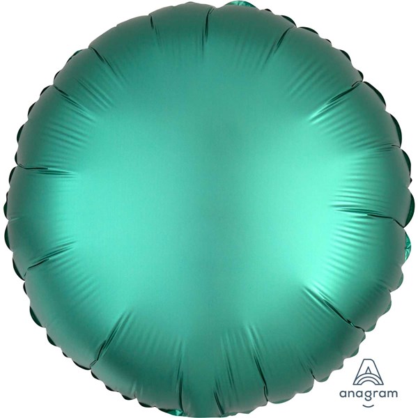 Anagram Satin Luxe Jade 18" Round Foil Balloon