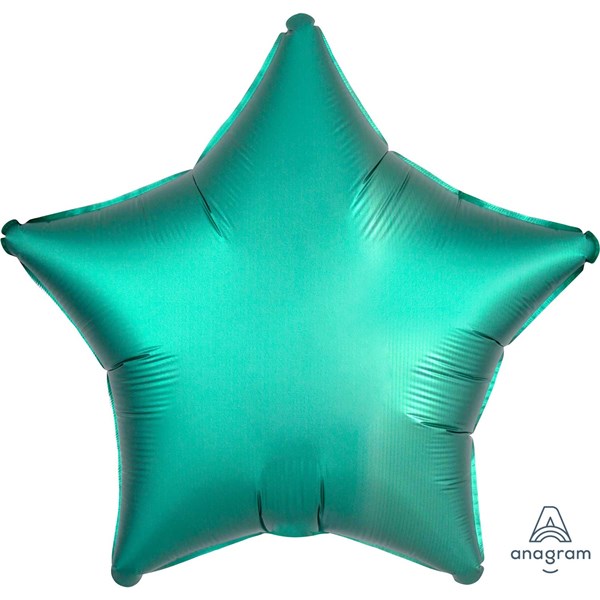 Anagram Satin Luxe Jade Green 18" Star Foil Balloon