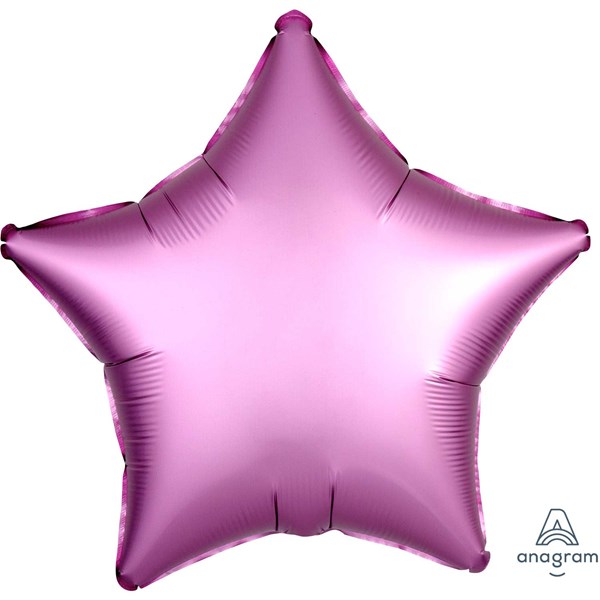 Anagram Satin Luxe Pink 18" Star Foil Balloon