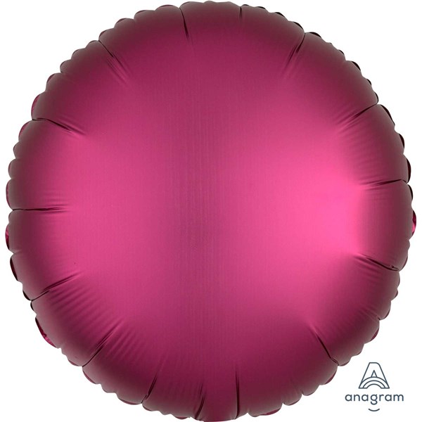 Anagram Satin Luxe Pomegranate 18" Round Foil Balloon