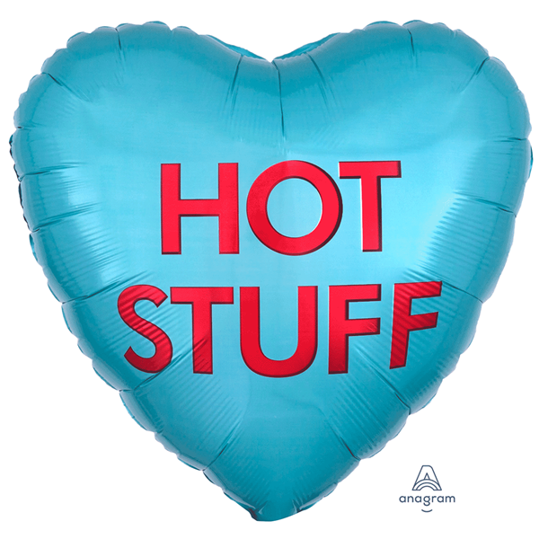 Valentine's Hot Stuff Candy 18" Heart Foil Balloon