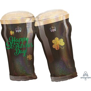 St. Patrick's Day Guinness Holographic 28" SuperShape