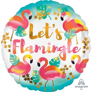 Let's Flamingle 18" Foil Balloon