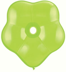 Qualatex 16" Lime Green GEO Blossom Latex Balloons 25pk