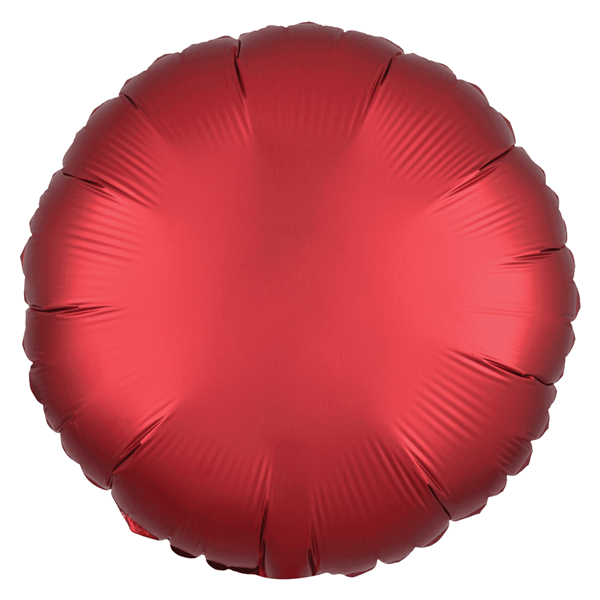 Satin Luxe Sangria 18" Round Foil Balloon