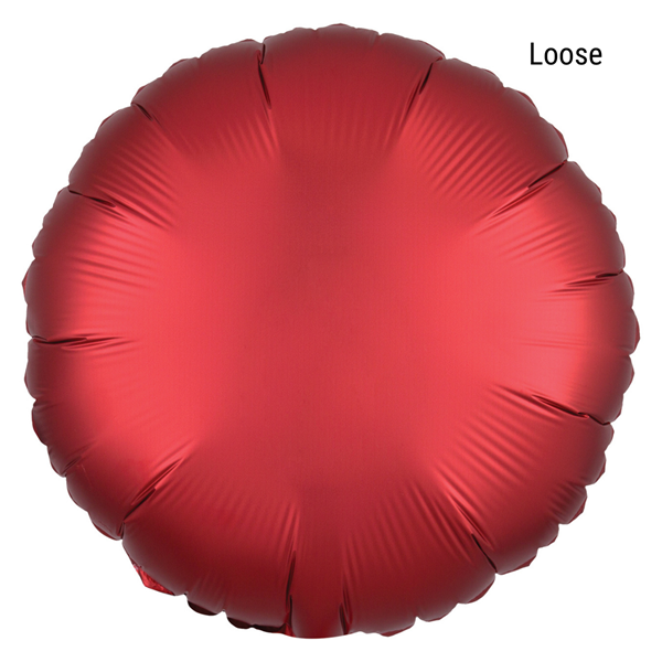 Satin Luxe Sangria 18" Circle Foil Balloon (Loose)
