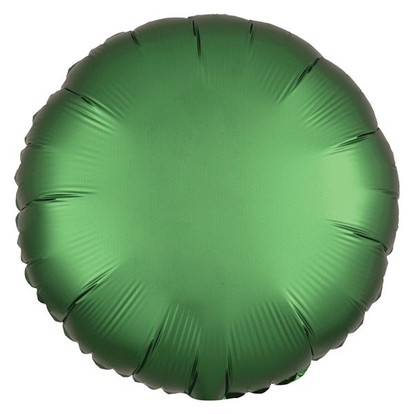 Satin Luxe Emerald 18" Round Foil Balloon