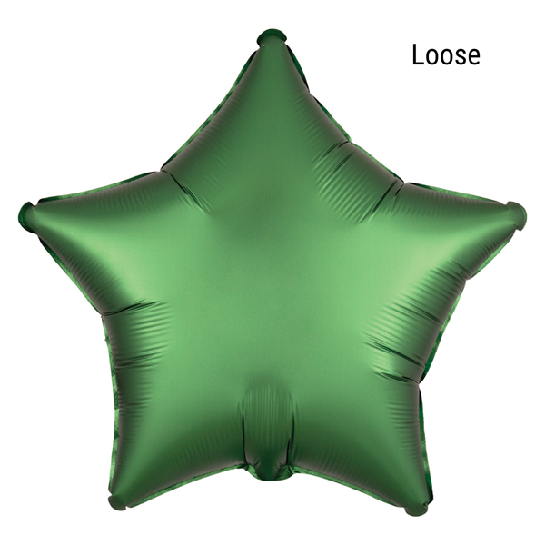 Satin Luxe Emerald 18" Star Foil Balloon (Loose)