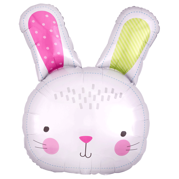 Easter Hello Bunny 28" Supershape Foil Balloon