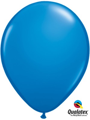 11" Dark Blue Latex Balloons - 25pk