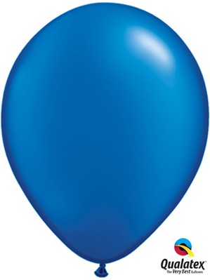 11" Sapphire Blue Pearl Latex Balloons - 25pk
